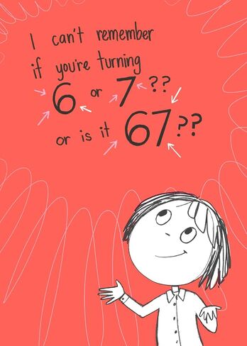 Gooji Funny Birthday Card for Teens - Viral 6 or 7 Meme Trend - Hilarious Bday Greeting for Son, Daughter, Friend - Joke About Age 67 - Trendy Social Media Humor for Gen Z & Alpha in Saudi Arabia