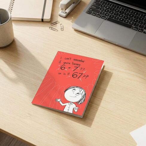 Gooji Funny Birthday Card for Teens - Viral 6 or 7 Meme Trend - Hilarious Bday Greeting for Son, Daughter, Friend - Joke About Age 67 - Trendy Social Media Humor for Gen Z & Alpha in Saudi Arabia