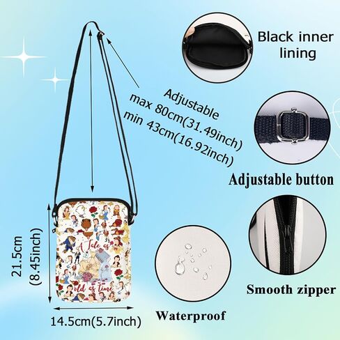 G2TUP Beaty Belle Crossbody Bag Princess Belle Fans Gift Tale As Old As Time Fairy Tale Belle Shoulder Bag Belle Merch in Saudi Arabia