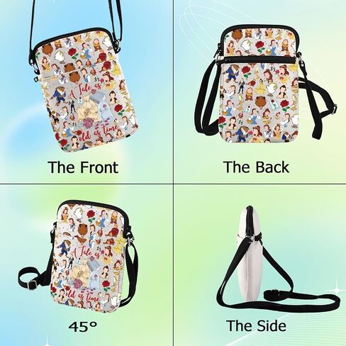 G2TUP Beaty Belle Crossbody Bag Princess Belle Fans Gift Tale As Old As Time Fairy Tale Belle Shoulder Bag Belle Merch in Saudi Arabia