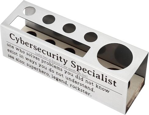 Cybersecurity Specialist Appreciation Gift, Office Desk Decor for IT Security Experts, Ethical Hackers, Network Administrators Career Recognition Gift, Funny Office Pencil Holder for Desk SD273 in Kuwait