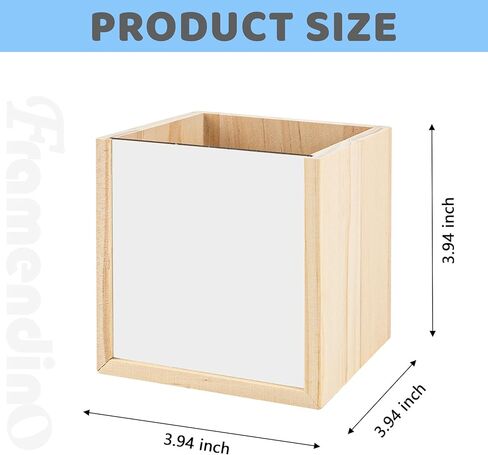 Framendino, 1 Pack Sublimation Pen Holder Blanks Wooden Pencil Cup Organizer for Personalized DIY Craft Desk Office in Saudi Arabia