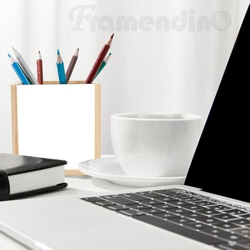 Framendino, 1 Pack Sublimation Pen Holder Blanks Wooden Pencil Cup Organizer for Personalized DIY Craft Desk Office in Saudi Arabia