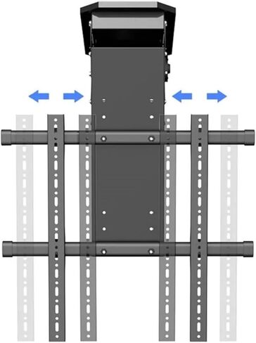 50-90-inch ceiling-mounted TV lifting remote control rotating bracket support bracket height adjustable in Saudi Arabia