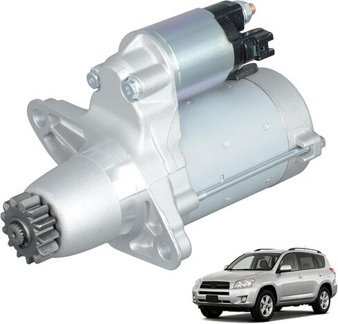 New Starter Motor 17825 Compatible with Toyota Camry Highlander RAV4 Avalon Sienna Solara Venza, Lexus ES300 ES350 RX330 RX350, Scion TC XB Replace OE 428000-5870 228000-9900 SND0347 in Kuwait
