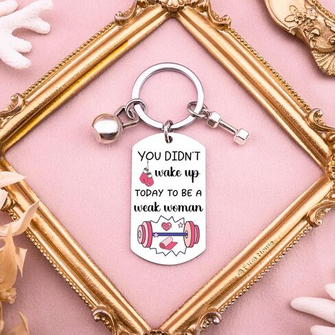 Ibiwe Gym Accessories for Women Fitness Gifts for Women Men Sports Lover Present Keychain Weight Loss Weightlifting Gift for Bodybuilder Funny Gym Workout Juwelry in Saudi Arabia
