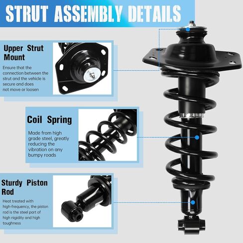 Rear Pair Complete Struts Shocks Assembly w/Coil Spring Replacement for Chevrolet Camaro 2011-2015 3.6L V6 Suspension Kit 273029L 273029R in Saudi Arabia