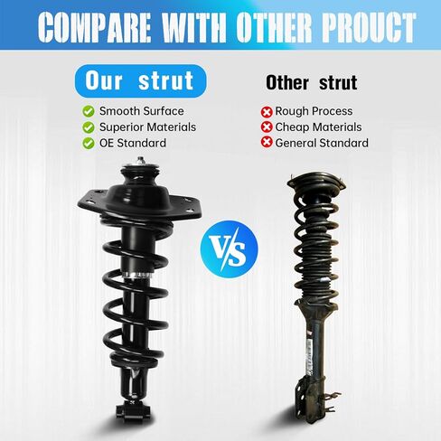 Rear Pair Complete Struts Shocks Assembly w/Coil Spring Replacement for Chevrolet Camaro 2011-2015 3.6L V6 Suspension Kit 273029L 273029R in Saudi Arabia