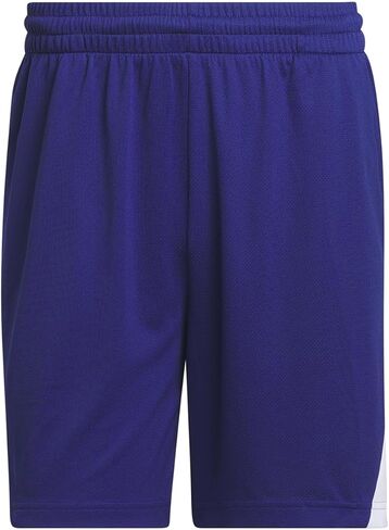 شورت رياضي Badge of Sport للرجال من adidas Originals، أزرق فيكتوري/أبيض، درزة داخلية مقاس XX-Large 9 بوصة in Saudi Arabia
