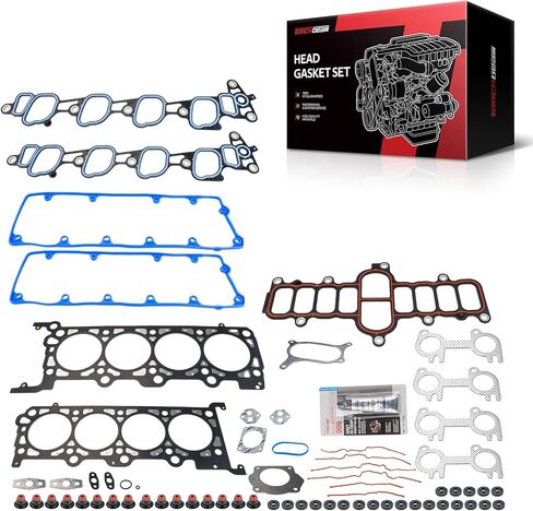 مجموعة حشية رأس Torchbeam HS9792PT9 مناسبة لتاج فيكتوريا، E-150، E-150 Club Wagon، E-250، Explorer، F150، F150 Heritage، Grand Marquis، Mountaineer، Town Car، مجموعة أسطوانات المحرك in Saudi Arabia