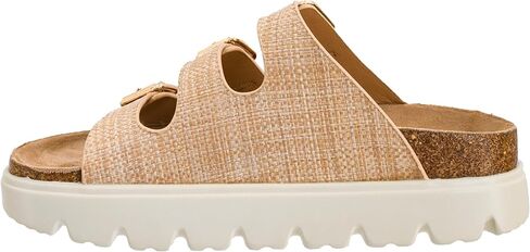 Corkys Footwear Hey Girl Women’s Three’s Company Platform Sandal – With a 1-Inch Platform, Three Dainty Straps with Adjustable Buckles, and Lightly Cushioned Insoles in Saudi Arabia