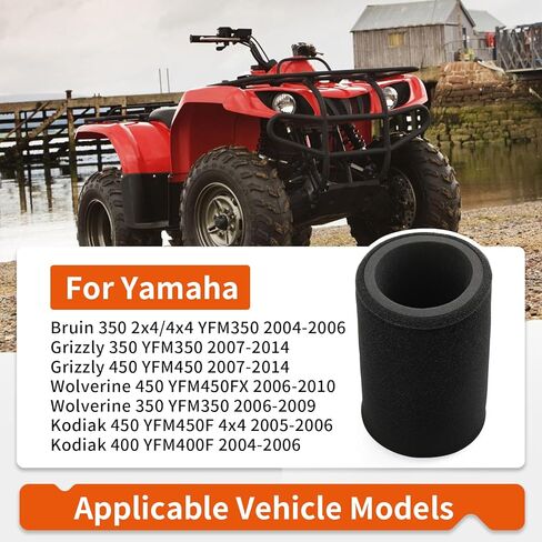 For Yamaha Grizzly Wolverine Kodiak Bruin 350 450 YFM350 YFM450 Air Filter W/Oil Filter + Spark Plug 2004-2014 5UH-E4451-10-00 in Saudi Arabia