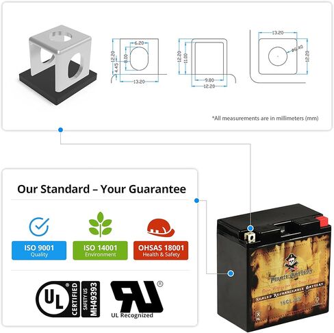YB16CL-B ATV Battery for KAWASAKI Bayou 400 4x4 400CC 93-'00-18 Month Warranty in Kuwait
