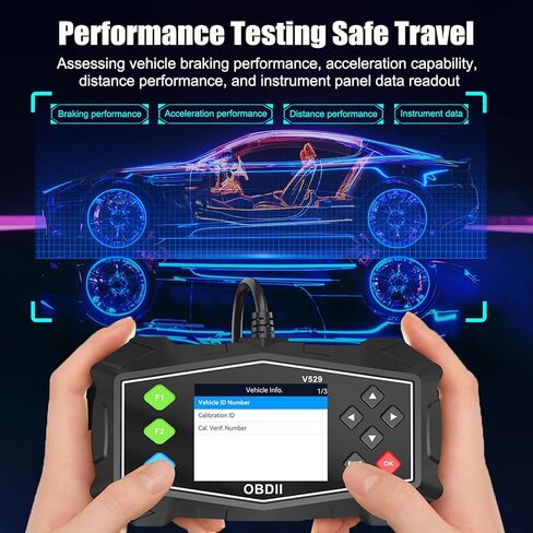 OBD2 Scanner Diagnostic Code Reader,Automotive OBD II Engine Light,Battery Tester,Mode 6, Mode 8 & I/M Readiness,OBDII Scan Tool for All OBDII Cars 1996+(OBDIIBlack) in Saudi Arabia