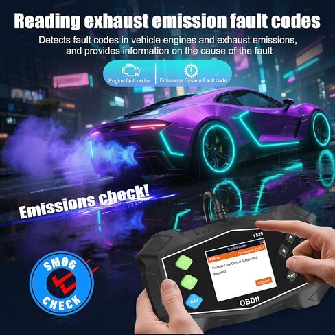 OBD2 Scanner Diagnostic Code Reader,Automotive OBD II Engine Light,Battery Tester,Mode 6, Mode 8 & I/M Readiness,OBDII Scan Tool for All OBDII Cars 1996+(OBDIIBlack) in Saudi Arabia