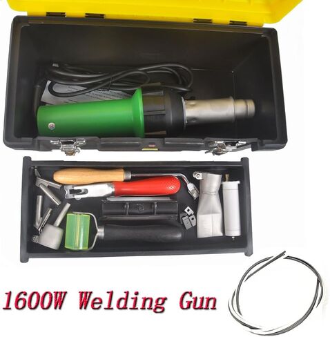 Beyondlife 1600W Plastic Welder Welding Tool Heat Heating Gun Torch Hot Air Pistol PVC Welder Machine Kit Set, with Butterfly Flooring Welding Kit and Convenient Carry Case in Saudi Arabia