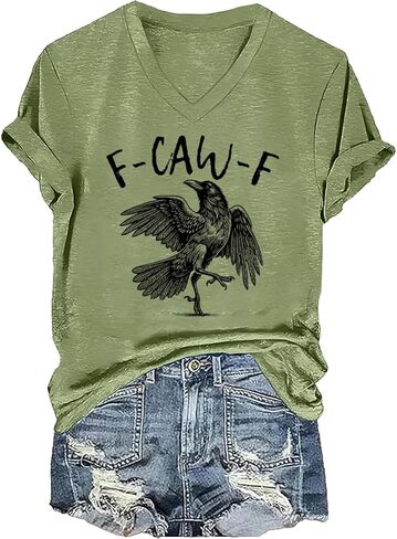 Funny Crow Shirt Black Bird Graphic Tees in Saudi Arabia