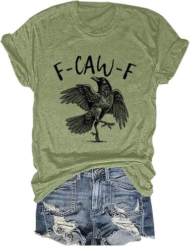 Funny Crow Shirt Black Bird Graphic Tees in Saudi Arabia