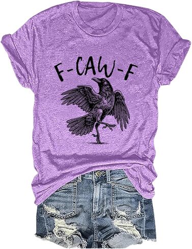 Funny Crow Shirt Black Bird Graphic Tees in Saudi Arabia