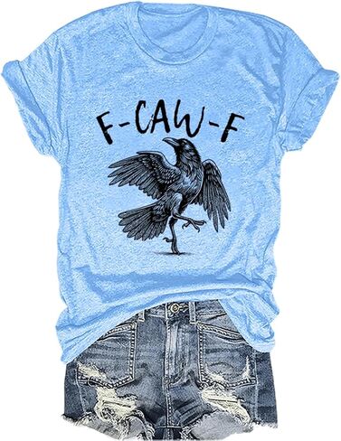 Funny Crow Shirt Black Bird Graphic Tees in Saudi Arabia