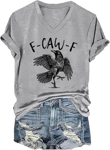 Funny Crow Shirt Black Bird Graphic Tees in Saudi Arabia