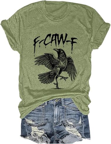 Funny Crow Shirt Black Bird Graphic Tees in Saudi Arabia