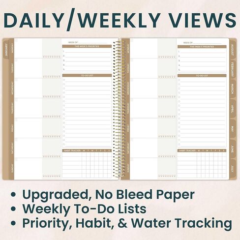 bloom daily planners All in One Ultimate Monthly & Weekly Undated Calendar Planner V2, Notebook, Sketch Book, Grid Pages, Coloring Book and More! 9" x 11" - Interchangeable Cover in Saudi Arabia