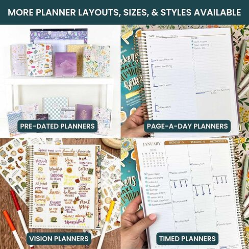 bloom daily planners All in One Ultimate Monthly & Weekly Undated Calendar Planner V2, Notebook, Sketch Book, Grid Pages, Coloring Book and More! 9" x 11" - Interchangeable Cover in Saudi Arabia