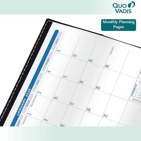 إعادة تعبئة Quo Vadis 2026 لـ Sapa X - مخطط أسبوعي - 12 شهرًا، من يناير إلى ديسمبر - 3 1/2 × 5 1/4 بوصة - منظم إدارة وقت الإنتاجية in Kuwait