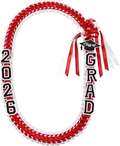 Graduation Leis 2026 Ribbon Leis for Graduation, Class of 2026 Graduation Necklace for College High School, Graduation DIY Decors Party Supplies in Kuwait