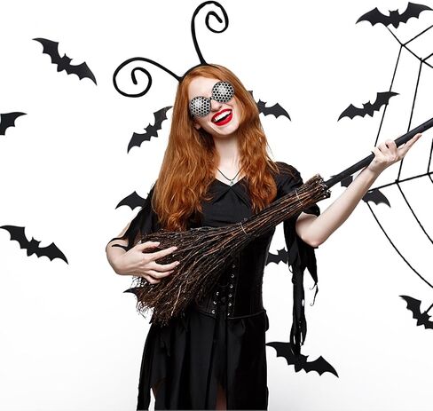 QLINLEAF Butterfly Antenna Headband Glasses Set Ladybug Antenna Headpiece for Adult Halloween Cosplay Parties in Kuwait