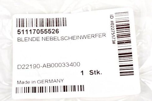 BMW 6 Series E63 E64 2003-2007 OEM Genuine Bumper Fog Light Cover Trim Right in Saudi Arabia