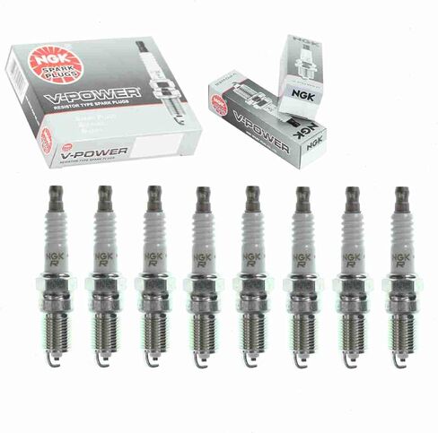 8 pc NGK V-Power Spark Plugs compatible with Chevrolet C1500 5.0L 5.7L V8 1996-1999 in Saudi Arabia