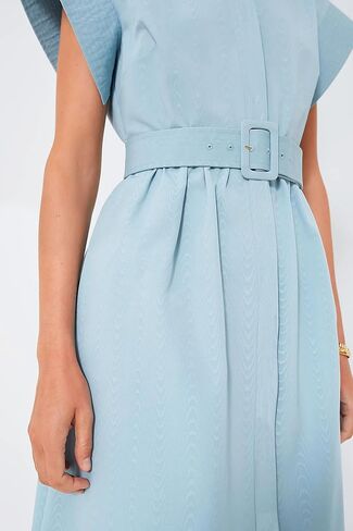 Womens Turn Down Collar Shirt Dress Short Wing Sleeve Button Down Dress Trench Coat Formal Elegant Dress with Belt in Saudi Arabia