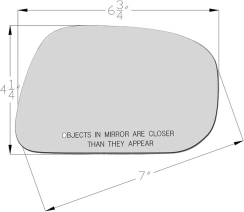 APA Replacement for 2002-2006 Camry US Model Mirror Glass Non-Heated with Adhesive Pads Passenger Right Side 87931AA080 TO1323146 in Saudi Arabia