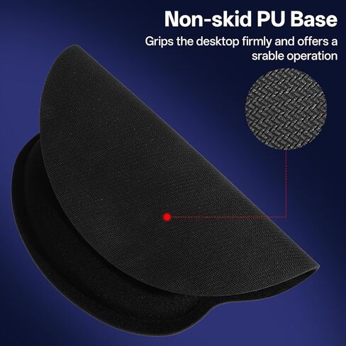 8 Packs Gel Memory Foam Mouse Pad with Non-Slip Base, Ergonomic Mouse Pad with Wrist Support, Portable Comfortable Mousepad for Computer, Laptop, Gaming, Office, Home, Black in Kuwait