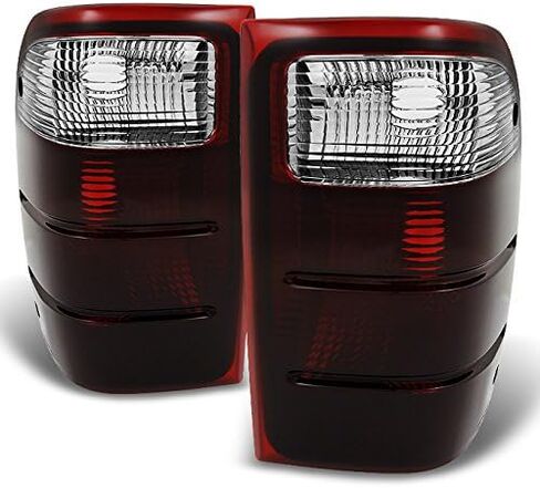 AKKON - For 01-05 Ford Ranger Pickup Truck Red Clear Lens Rear Tail Light Brake Lamps Replacement Left + Right Pair in Saudi Arabia