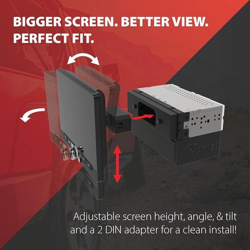 Dual Electronics DCPA101 10.1-inch Certified Apple Carplay Android Auto with Backup Camera | Single DIN Touchscreen Car Stereo Radio | Sirius XM Ready | Built-in Bluetooth in Kuwait