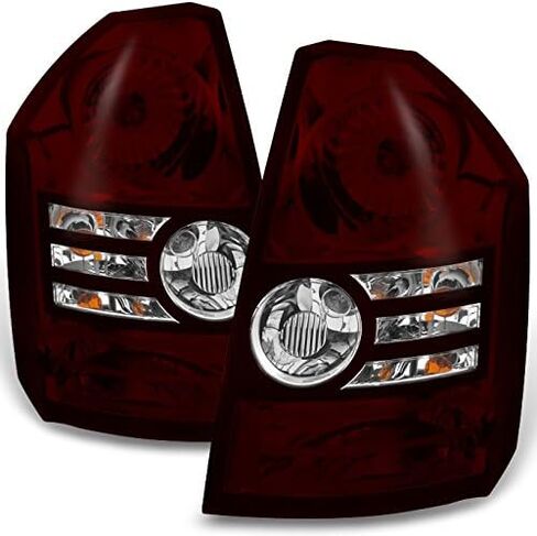 AKKON - For Chrysler 300 Base | Touring Dark Red Tail Lights Driver Left + Passenger Right Replacement Pair Set in Saudi Arabia