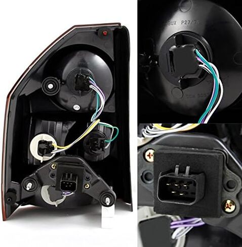 AKKON - For Chrysler 300 Base | Touring Dark Red Tail Lights Driver Left + Passenger Right Replacement Pair Set in Saudi Arabia