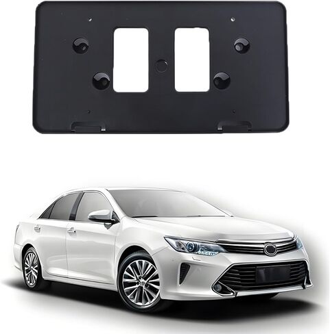 Front Bumper License Plate Frame Bracket Compatible with Toyota Camry SE/XSE 2018-2024 Front Bumper License Plate Holder Replacement for OE：7510106090/75101-06090 (for 2018-2024 Model) in Saudi Arabia