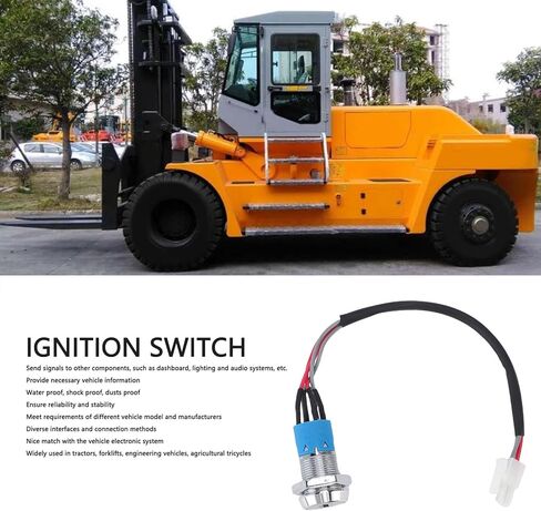 Srliya Ignition Switch Manual Starter with Key for Tractor Forklift Engineering Vehicles Agricultural Tricycles in Saudi Arabia