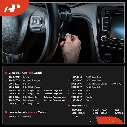 A-Premium Ignition Starter Switch Compatible with Ford Vehicles - Ford F-450 Super Duty, F-53 Motorhome Chassis, F-550 Super Duty, F-650, F-750, E-150 Club Wagon, E-250, E-350 Super Duty - 9 Blades in Saudi Arabia