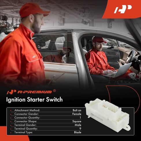 A-Premium Ignition Starter Switch Compatible with Ford Vehicles - Ford F-450 Super Duty, F-53 Motorhome Chassis, F-550 Super Duty, F-650, F-750, E-150 Club Wagon, E-250, E-350 Super Duty - 9 Blades in Saudi Arabia
