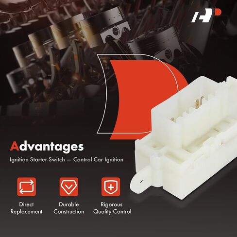 A-Premium Ignition Starter Switch Compatible with Ford Vehicles - Ford F-450 Super Duty, F-53 Motorhome Chassis, F-550 Super Duty, F-650, F-750, E-150 Club Wagon, E-250, E-350 Super Duty - 9 Blades in Saudi Arabia