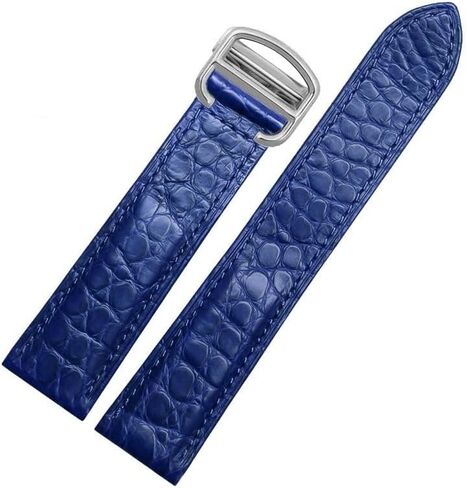 Leather Watch Strap For Cartier TANk SOLO RONDE London Kalibo Watch Chain with Folding Buckle in Saudi Arabia