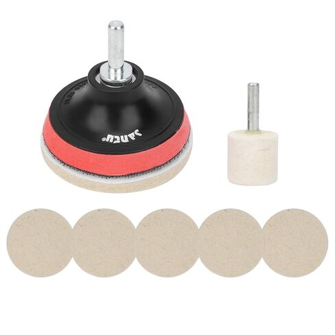 Glass Polishing Kit, Cerium Oxide Powder and Wool Felt Pad for Scratch Removal, with Polishing Disc and Adapter for Car Windscreen Window Mirror Headlight Repair in Saudi Arabia