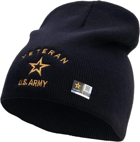 e4Hats.com US Army Veteran Military Embroidered 8 Inch Knitted Short Beanie in Saudi Arabia