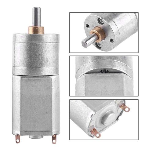 DC 12V High Electric Gear Reduction Motor 15~200RPM Outer Diameter 20mm / 0.78"(100RPM) in Saudi Arabia