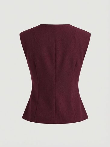 Womens Sleeveless V Neck Wrap Style Top Fitted Blouse Lightweight Pullover Shirt for Daily Wear and Layered Outfits in Saudi Arabia